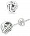 Giani Bernini Double Love Knot Stud Earrings in Silver or 18k Gold Over Silver, Created for Macy's