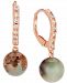 Le Vian Aquaprase & Nude Diamond (1/4 ct. t. w. ) Drop Earrings in 14k Rose Gold