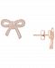Wrapped Diamond Bow Earrings (1/4 ct. t. w. ) in 14k Gold, Rose Gold, or White Gold, Created for Macy's