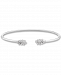 Wrapped Diamond Scattered Cluster Flex Cuff Bangle Bracelet (1/4 ct. t. w. ) in Sterling Silver, Created for Macy's