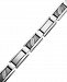 Men's Diamond Rectangle Link Bracelet in Stainless Steel (1/10 ct. t. w. )