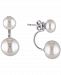 Cultured Freshwater Pearl (7 & 10-1/2mm) Earring Jackets in Sterling Silver