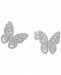 Effy Diamond Butterfly Stud Earrings (7/8 ct. t. w. ) in 14k White Gold