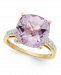 Pink Amethyst (6-1/10 ct. t. w. ) & Diamond (1/10 ct. t. w. ) Ring in 14k Rose Gold