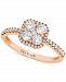Le Vian Diamond Halo Ring (3/4 ct. t. w. ) in 14k Rose Gold