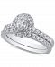 Diamond Oval Halo Bridal Set (1 ct. t. w. ) in 14k White or Yellow Gold