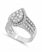 Diamond Pear-Shape Cluster Ring (2 ct. t. w. ) in 14k White Gold