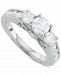 Diamond Channel-Set Engagement Ring (2 ct. t. w. ) in 14k White Gold