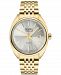Gevril Men's Five Points Swiss Automatic Ion Plating Gold-Tone Stainless Steel Bracelet Watch 47.5mm