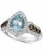 Le Vian Sea Blue Aquamarine (1-1/5 ct. t. w. ) & Diamond (3/4 ct. t. w. ) Ring in 14k White Gold