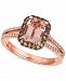 Le Vian Peach Morganite (1-3/4 ct. t. w. ) & Diamond (1/3 ct. t. w. ) Statement Ring in 14k Rose Gold