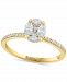 Effy Diamond Marquise & Round Cluster Engagement Ring (3/8 ct. t. w. ) in 14k Gold