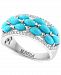 Effy Turquoise & Diamond (1/4 ct. t. w. ) Statement Ring in 14k White Gold