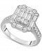 Wrapped in Love Diamond Baguette Cluster Ring (1 ct. t. w. ) in 14k White Gold or 14k Yellow Gold, Created for Macy's