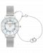 Olivia Burton Women's Wonderland Stainless Steel Mesh Bracelet Watch 30mm Gift Set