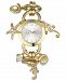 Charter Club Women's Gold-Tone Mixed Metal Flower Charm Bracelet Watch, 27mm, Created for Macy's