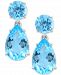 Blue Topaz Drop Earrings (9-1/4 ct. t. w. ) in Sterling Silver