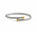 Charriol Two-Tone Cable Bypass Bangle Bracelet in Pvd Stainless Steel & Gold-Tone