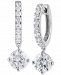 Badgley Mischka Certified Lab Grown Diamond Dangle Hoop Earrings (3 ct. t. w. ) in 14k White Gold
