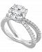 Badgley Mischka Certified Lab Grown Diamond Solitaire X Engagement Ring (3-3/8 ct. t. w. ) in 14k White Gold