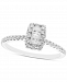 Diamond Princess Halo Engagement Ring (1/2 ct. t. w. ) in 14k White Gold