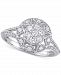 Diamond Vintage-Inspired Cluster Engagement Ring (1/2 ct. t. w. ) in 14k White Gold