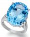 Sterling Silver Ring, Blue Topaz Oval Ring (21-9/10 ct. t. w. )
