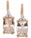 Morganite (2-1/3 ct. t. w. ) & Diamond Accent Drop Earrings in 14k Rose Gold