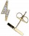 Anzie Diamond Lightning Bolt Stud Earrings (1/10 ct. t. w. ) in 14k Gold