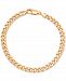 Italian Gold Cuban Link Chain Bracelet in 10k Gold