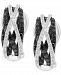 Effy Black Diamond (5/8 ct. t. w. ) & White Diamond (1/3 ct. t. w. ) Crossover Huggie Hoop Earrings in 14k White Gold, 1"