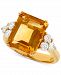 Citrine (5-1/2 ct. t. w. ) & Diamond (1/2 ct. t. w. ) Ring in 14k Gold