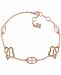 Morganite & Heart Charm Bracelet (2-7/8 ct. t. w. ) in 14k Rose Gold