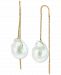 Effy Cultured Freshwater Baroque Pearl (11mm) Threader Earrings in 14k Gold