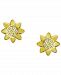 Giani Bernini Cubic Zirconia Sunflower Stud Earrings in 18k Gold-Plated Sterling Silver, Created for Macy's