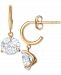 Giani Bernini Cubic Zirconia Solitaire Drop Earrings in 14k Gold-Plated Sterling Silver, Created for Macy's