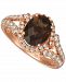 Le Vian Chocolate Quartz (1-3/4 ct. t. w. ) & Diamond (1/2 ct. t. w. ) Statement Ring in 14k Rose Gold