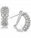 Diamond Cluster Hoop Earrings (1/2 ct. t. w. ) in Sterling Silver
