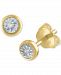Diamond Accent Stud Earrings in 14k Gold-Plated Sterling Silver