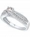 Diamond Channel-Set Engagement Ring (3/4 ct. t. w. ) in 14k White Gold