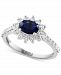 Effy Sapphire (5/8 ct. t. w. ) & Diamond (1/2 ct. t. w. ) Ring in 14k White Gold