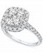 Diamond Halo Cluster Engagement Ring (2 ct. t. w. ) in 14k White Gold