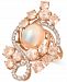 Le Vian Crazy Collection Neapolitan Opal (2-1/2 ct. t. w. ), Peach Morganite (3-2/5 ct. t. w. ), and Vanilla Topaz (7/10 ct. t. w. ) Ring in 14k Rose Gold, Created for Macy's