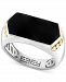 Effy Men's Onyx Two-Tone Ring in Sterling Silver & 14k Gold-Plate