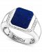 Effy Men's Lapiz Lazuli & White Sapphire (1/2 ct. t. w. ) Ring in Sterling Silver