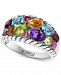 Effy Multi-Gemstone Cluster Statement Ring (3-1/3 ct. t. w. ) in Sterling Silver
