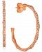 Le Vian Nude Diamond Medium Hoop Earrings (1 ct. t. w. ) in 14k Rose Gold, 1.2"