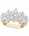 Diamond Horizontal Cluster Ring (2 ct. t. w. ) in 14k Gold