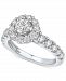 Igi Certified Diamond Halo Engagement Ring (2 ct. t. w. ) in 14k White Gold