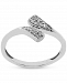 Diamond Bypass Ring (1/10 ct. t. w. ) in Sterling Silver